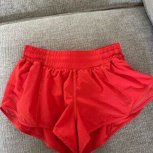 Lululemon Athletica Red Athletic Shorts Lightweight Moisture-Wicking